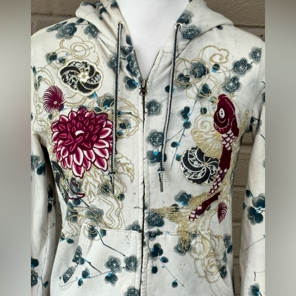 Lucky vintage zip front hoodie S - Picture 3 of 16